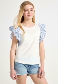 Lindex T-Shirt print - light dusty blue