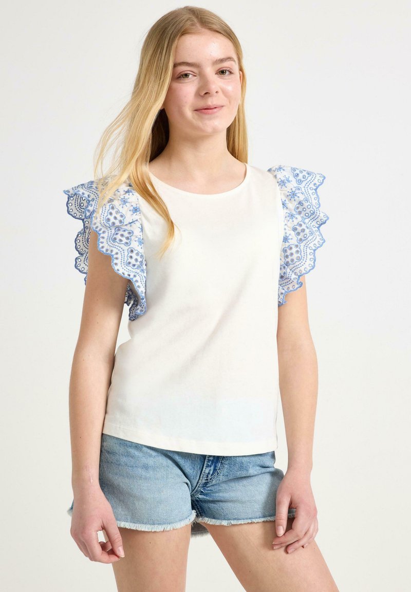 Lindex T-Shirt print - light dusty blue
