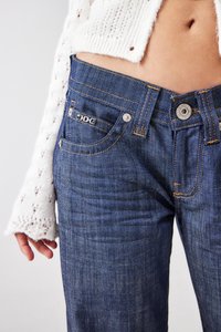 BDG Urban Outfitters KAYLA RINSE - Ravne kavbojke - rinse denim