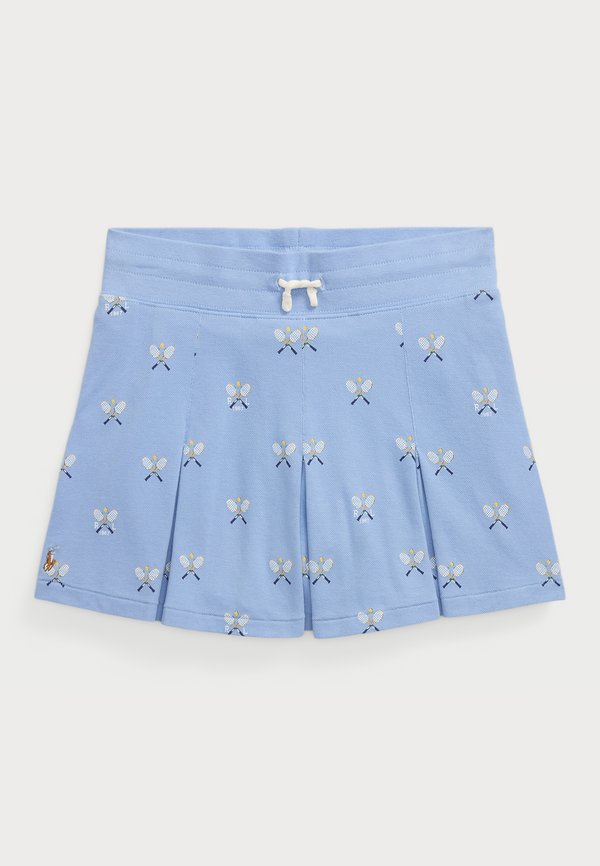 TENNIS PRINT STRETCH MESH SKORT - A-line skirt