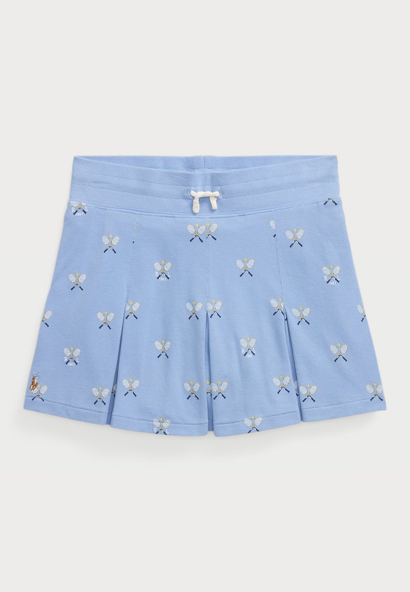 Polo Ralph Lauren - TENNIS PRINT STRETCH MESH SKORT - Falda acampanada - light blue, Ampliar