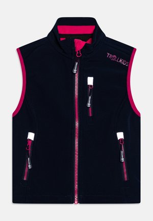 TROLLFJORD UNISEX - Vest - navy/magenta