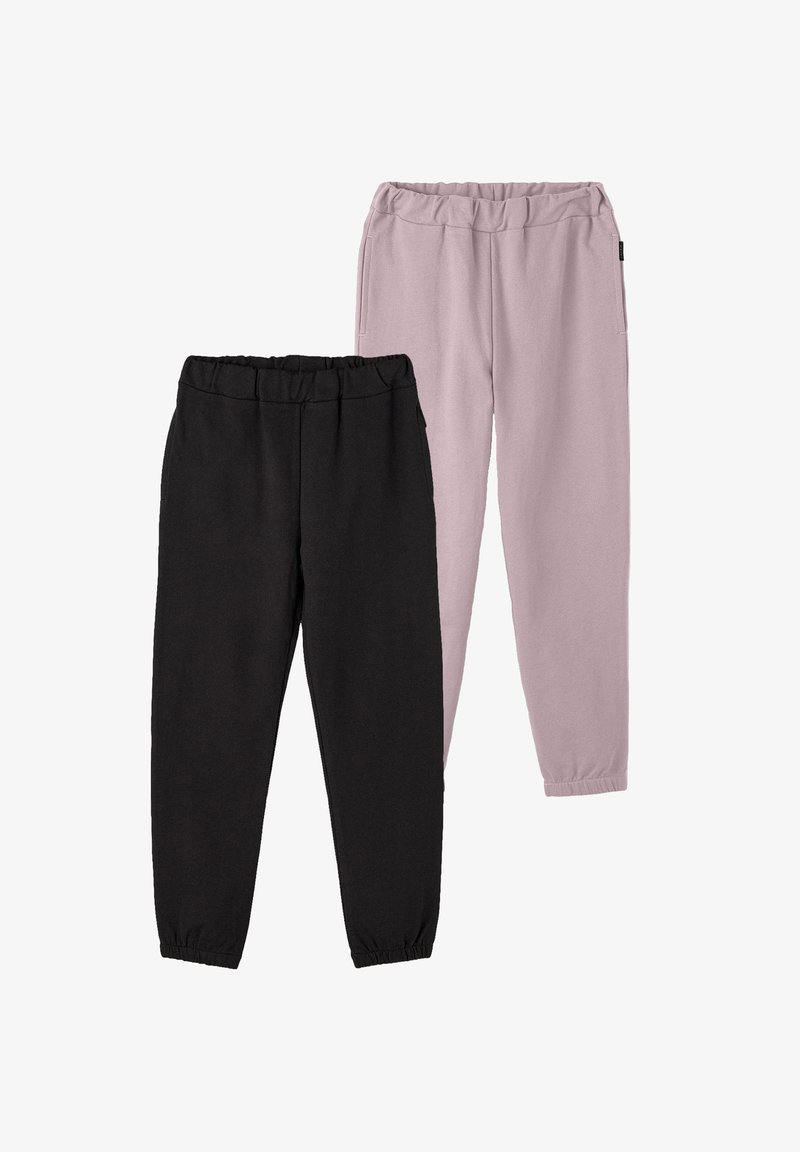 Name it 2-PACK - Jogginghose - schwarz-pink