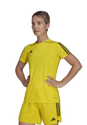 adidas Performance TIRO 23 LEAGUE - Sport T-shirt - gelbschwarz
