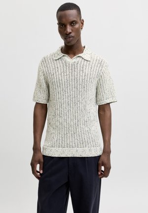 Jack & Jones PREMIUM, JPRBLASOFUS SPLIT NECK - Polosärk - sagebrush green