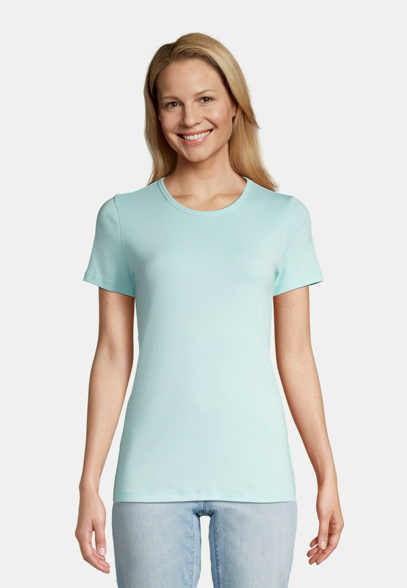 LANDS' END Tshirt basique light blue radiance/bleu ZALANDO.CH