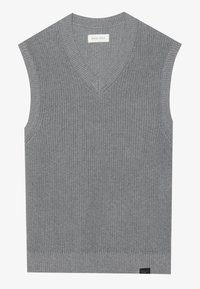 Stickad tröja - mid grey