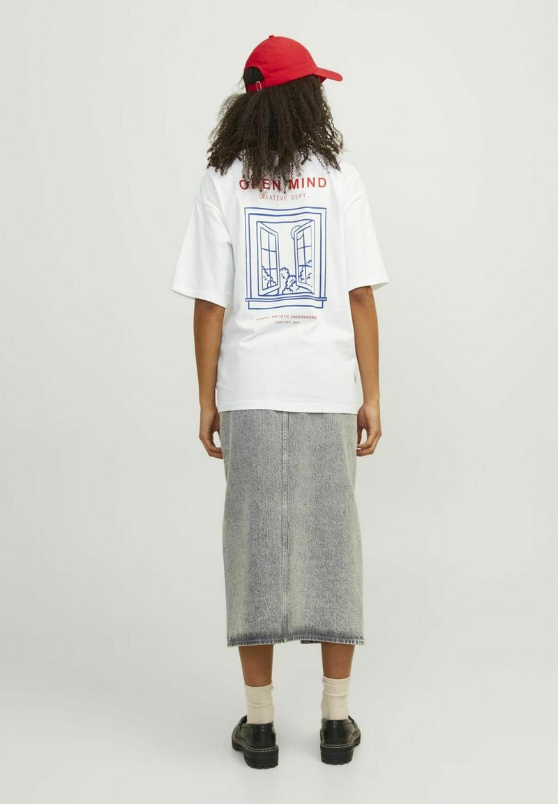 JJXX JXENYA LOOSE TEE - Camiseta estampada - bright white