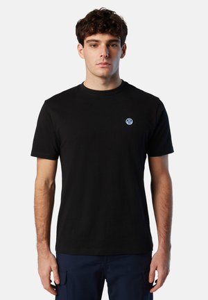 MIT LOGO-AUFNÄHER - Camiseta básica - black