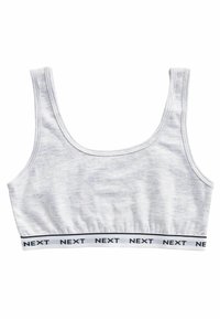Next 3 PACK CROP - Linne - black grey white contrast elastic