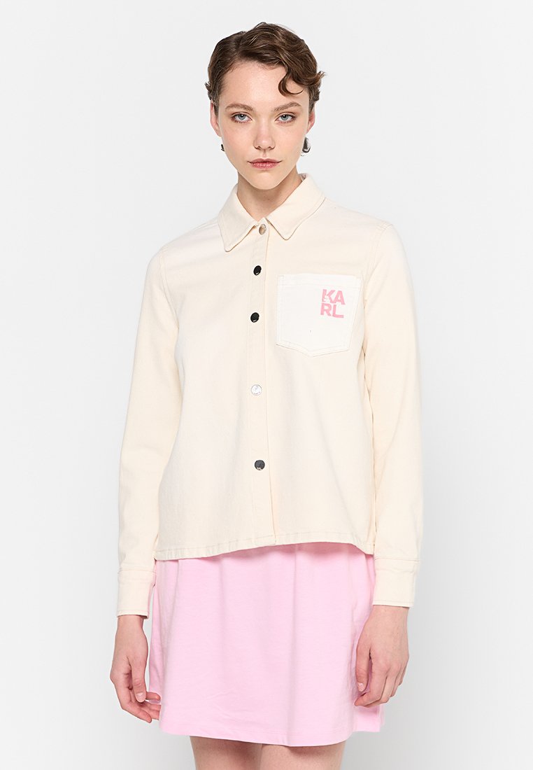 Karl Lagerfeld Spijkerjas crème Karl Lagerfeld Spijkerjas crème