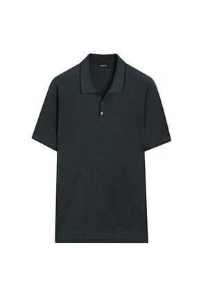 Massimo Dutti POLO NECK SHORT SLEEVE - Poloshirts - dark grey