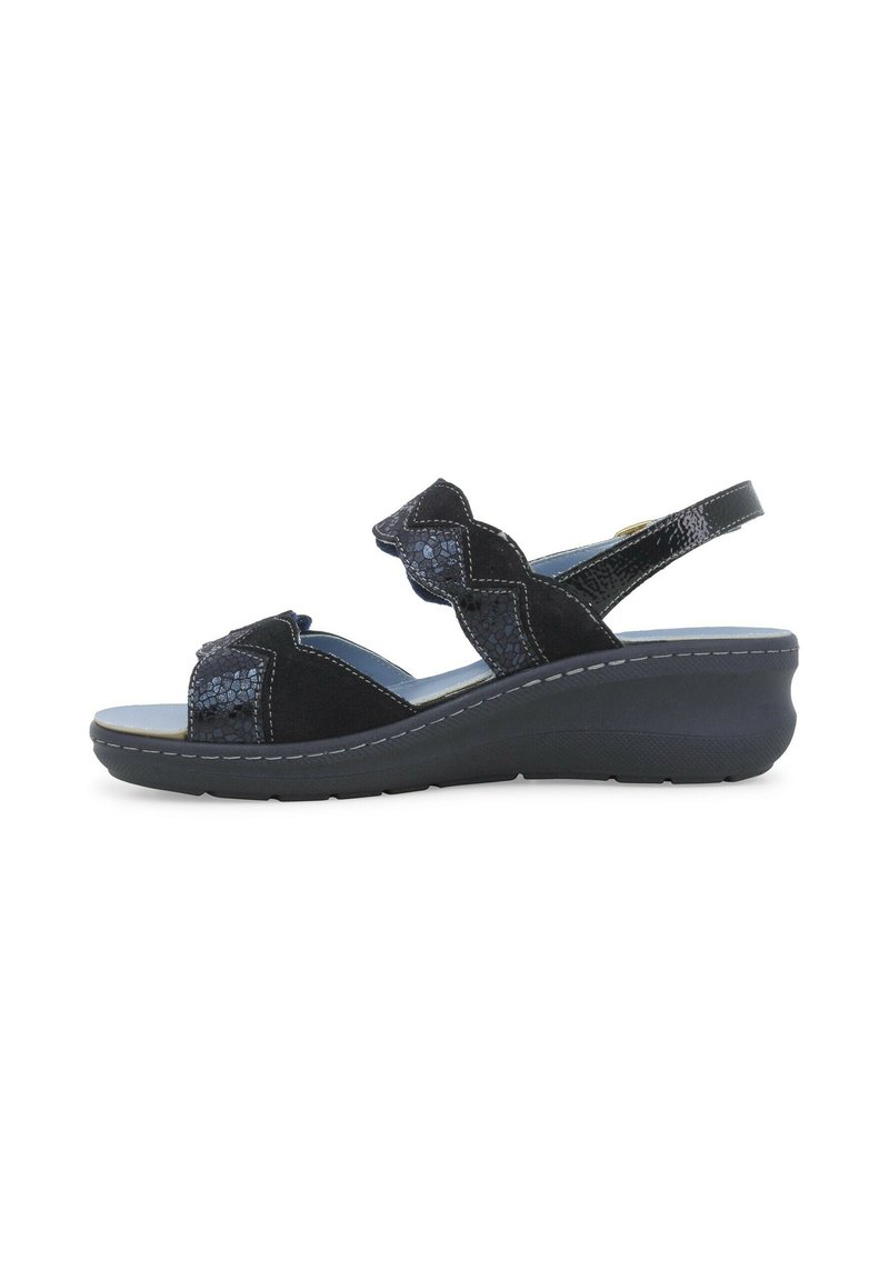 Melluso Sandali con zeppa - blu notte