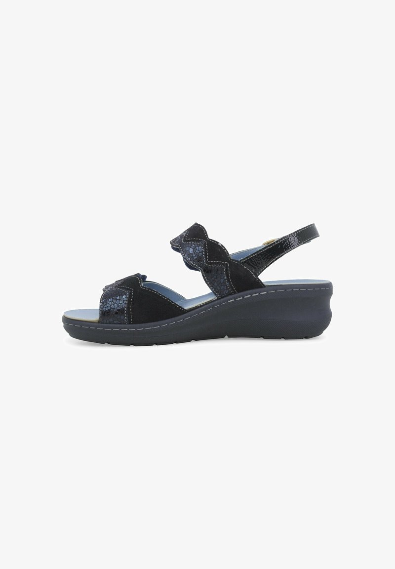 Melluso Sandali con zeppa - blu notte