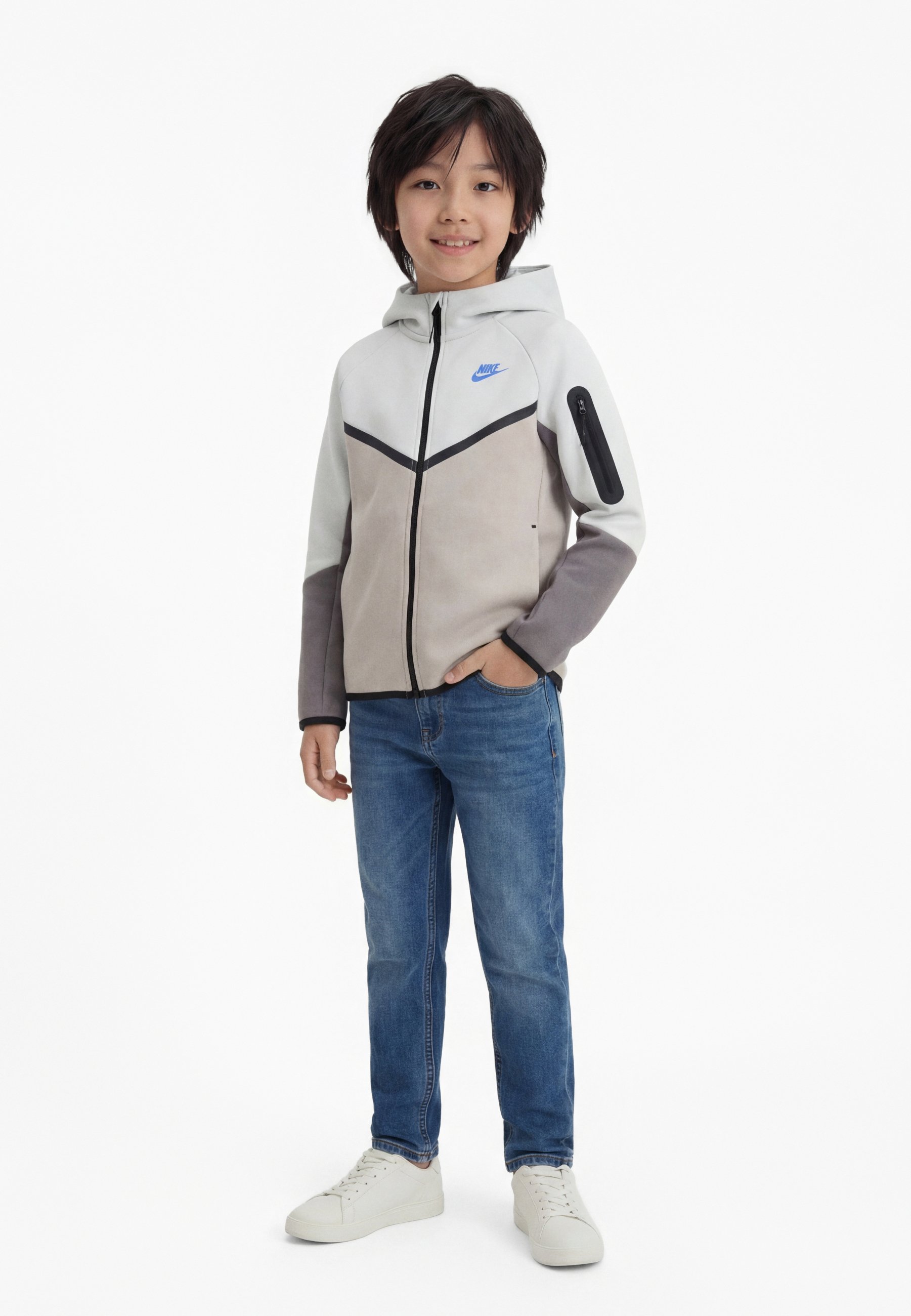 nike tech with jeans