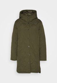 JDY JDYVALERI QUILT LONG - Vinterfrakke - forest night