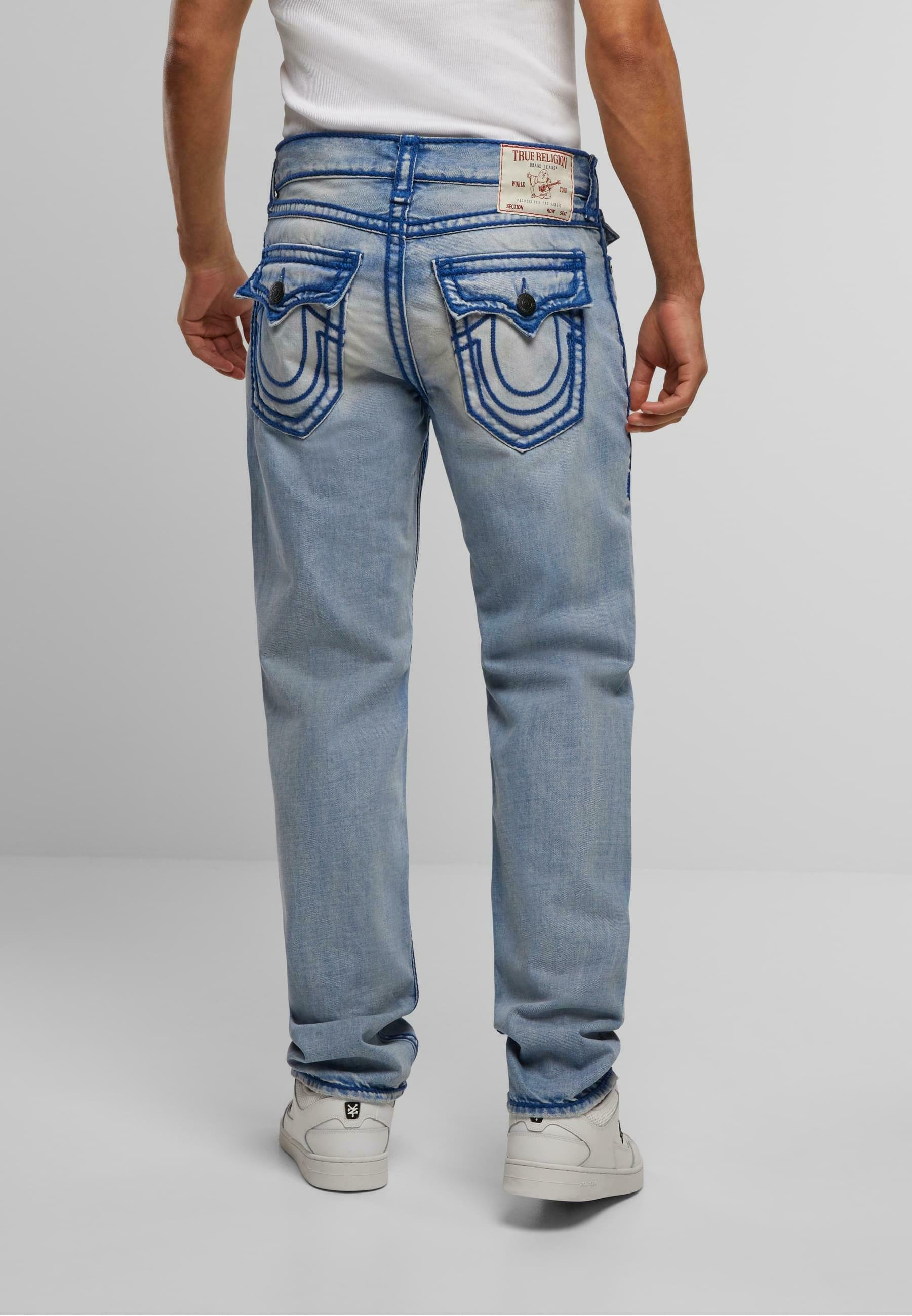 True Religion RICKY ROPE STITCH FLAP - Straight leg jeans - light