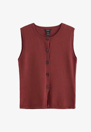 Lindex, LINDEX KNITTED VEST LINDEX - Smanicato - dark dusty red