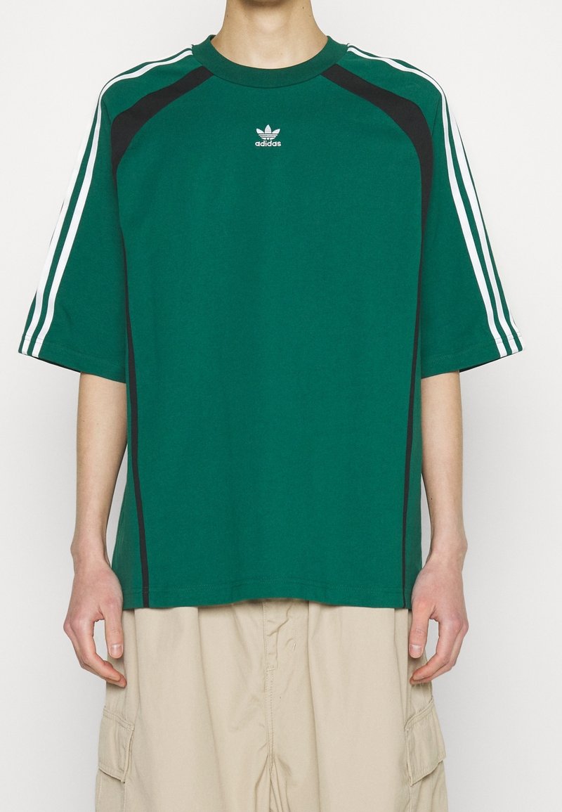 adidas Originals Print T-shirt dark green (Pre-owned) Zalando