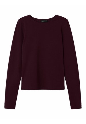 OBERTEIL MIT LANGEN ÄRMELN SLIM FIT - Pullover - windsor wine