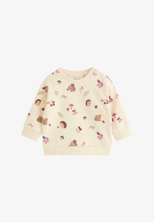 Lindex, LINDEX SWEATSHIRT WITH BRUSHED INSIDE LINDEX UNISEX - Sweatshirt - white