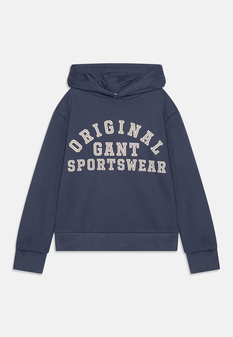 GANT ORIGINAL SPORTSWEAR HOODIE UNISEX - Felpa con cappuccio - washed blue