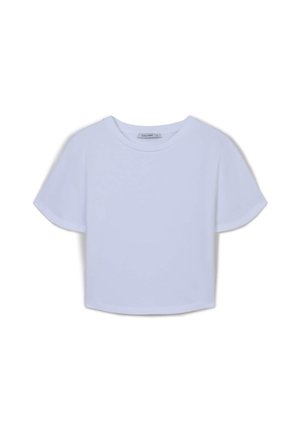 CROP  - T-shirt basic - bianco ottico