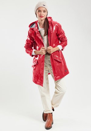 GLOSSY CIRE - Parka - carmin h