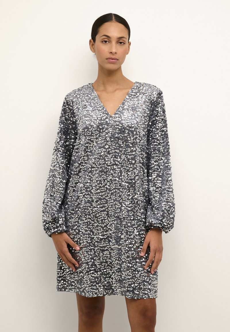 Karen by Simonsen LYNN GLITTER Cocktailjurk silver/zilverkleurig