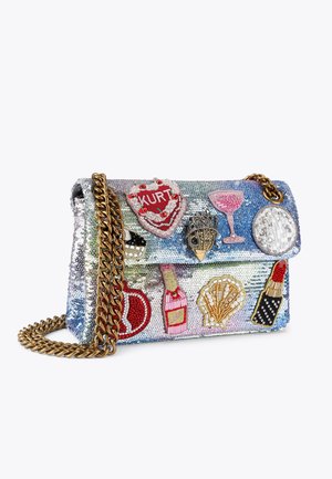 SEQUIN MINI  - Clutch - silver com