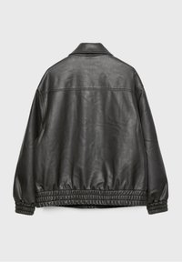 Stradivarius Veste en similicuir - grey