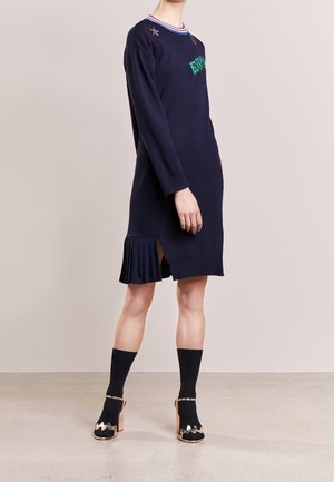 Gebreide jurk - dark blue