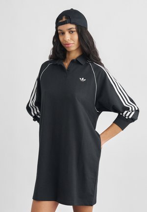 DRESS - Jerseyjurk - black/white