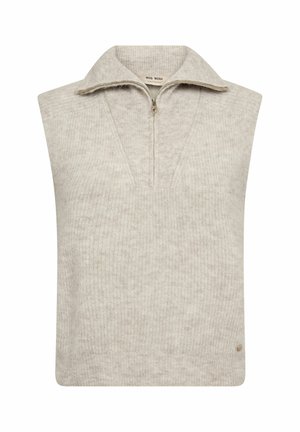 Mos Mosh, MMTHORA HIGHNECK SL KNIT - Jumper - feather gray