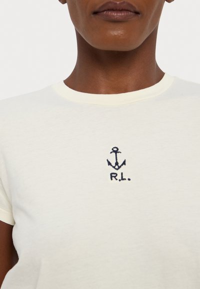 Polo Ralph Lauren SHORT SLEEVE - T-shirt basique - clubhouse cream