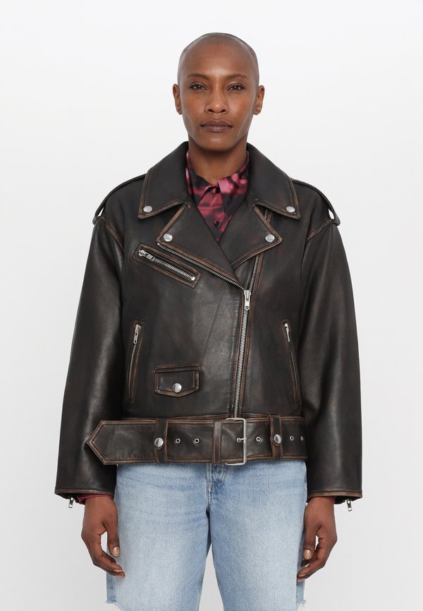 ISOBELLE BIKER JACKET - Leather jacket