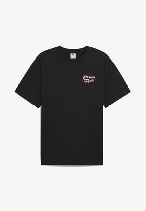 GRAPHICS MOTO TEE - Marškinėliai su spaudiniu - black