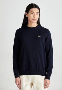 Lacoste - ESSENTIAL CREW NECK - Strickpullover - navy blue Thumbnail-Bild 1