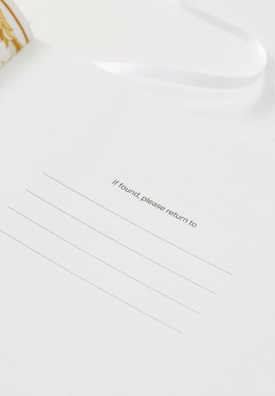 Versace NOTEBOOK MEDUSA GALA - Σημειωματάριο - white/gold-coloured