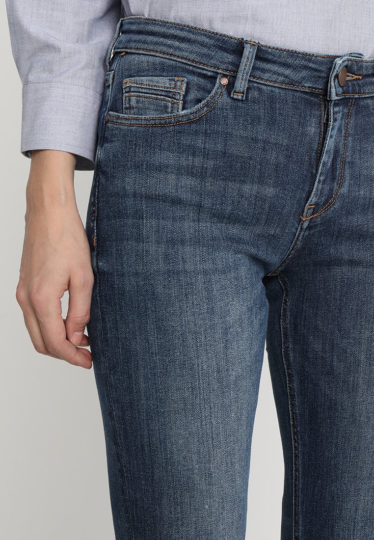 Esprit Bootcut jeans - blue dark wash/Donkerblauw - Zalando.nl