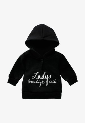 LANGARM GRÜSSE GEMÜSE BY MARIA KÖNIG - Hoodie - schwarz