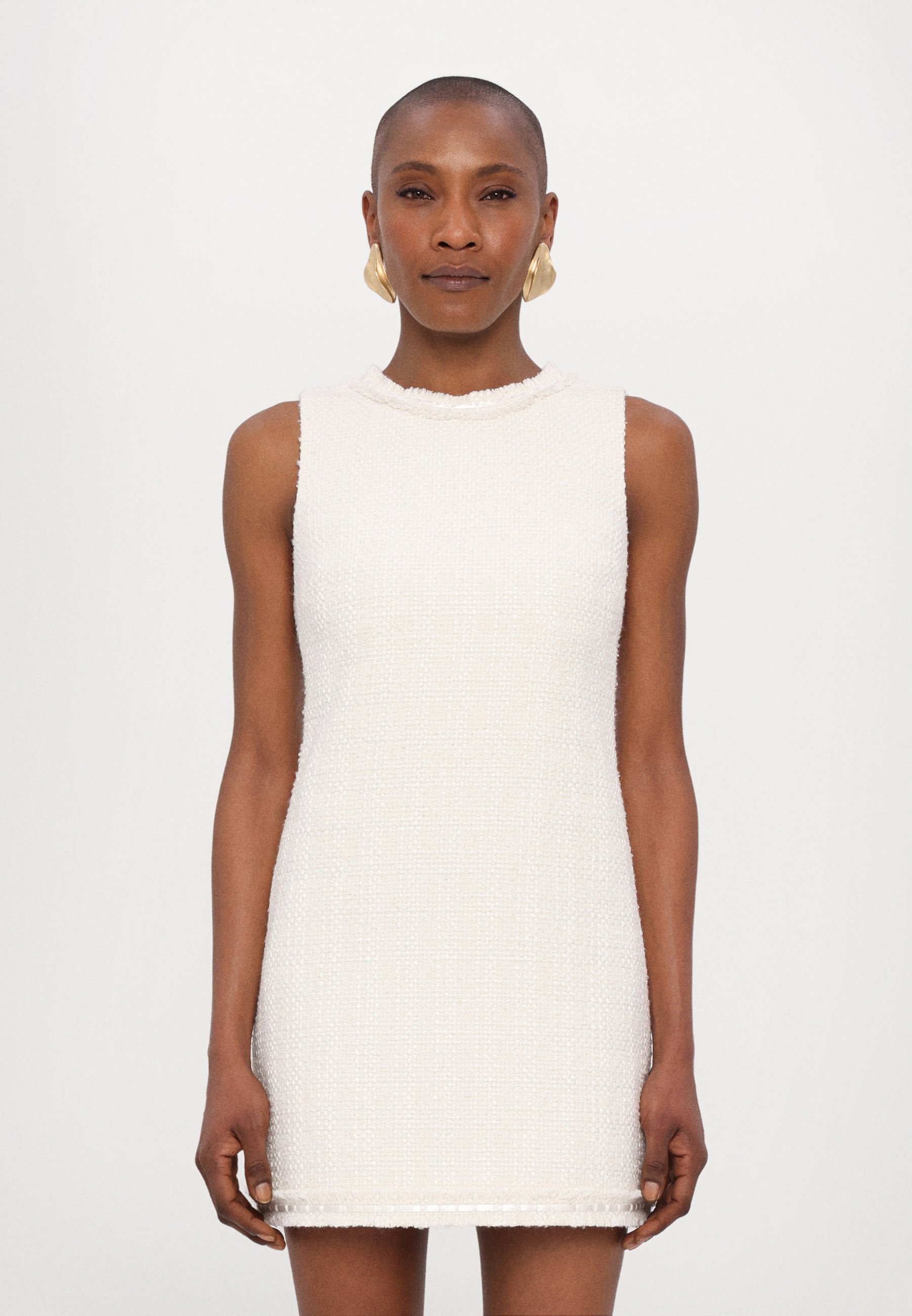 Alice + Olivia COLEY SLIM FIT MINI DRESS - Day dress - off  white/oatmeal/off-white - Zalando
