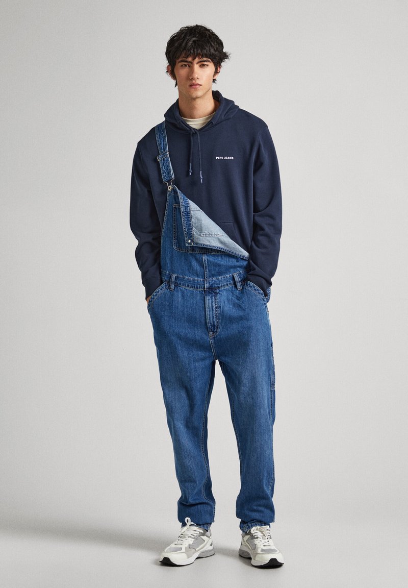 Pepe Jeans Denim tuinbroek donkerblauw denim