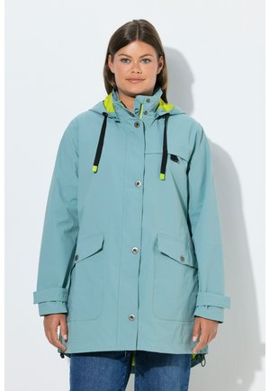 TRIPLE FUNCTION WELDED SEAM - Parka - turquoise grey