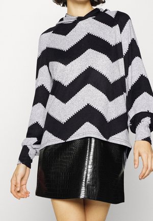 Sweat à capuche - mottled light grey