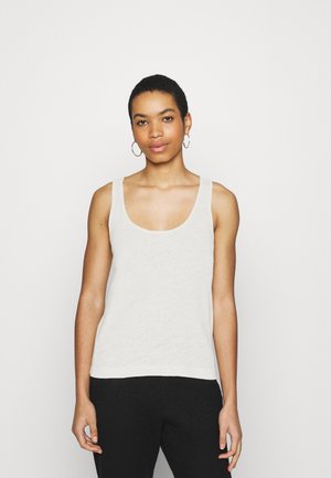 TOP-LINEN BLEND - Top - off-white