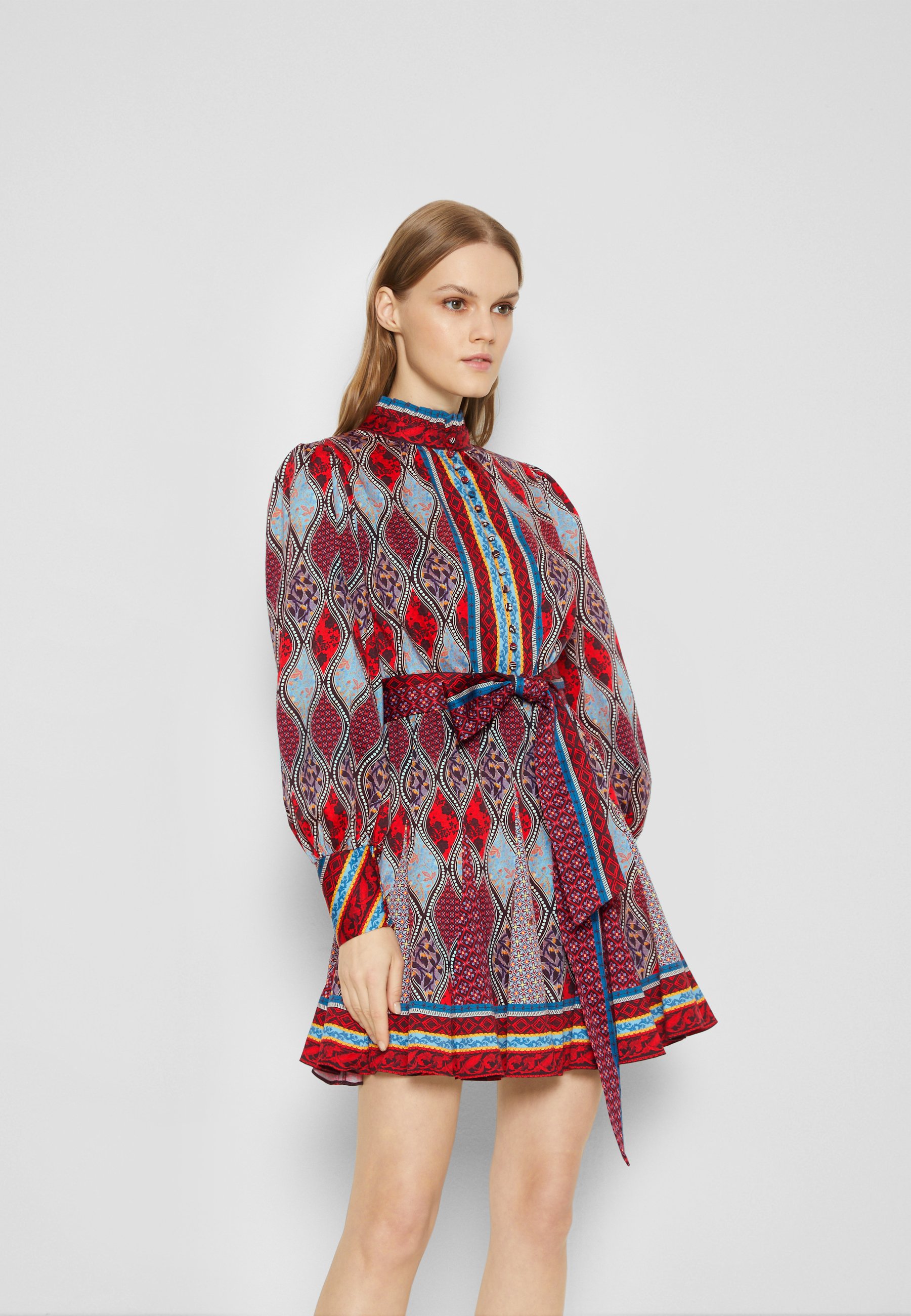 Alice + Olivia MINA BELT - Shirt dress 