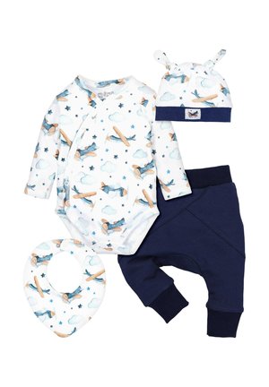 4 SET   - Broek - weiß dunkelblau