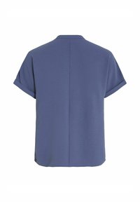 VILA MIT KURZEN ÄRMELN V-AUSSCHNITT - Camicetta - bijou blue