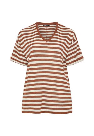 Yours Clothing, WOMEN'S CASUAL TOPS - Printtipaita - burnt orange